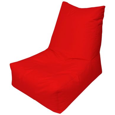 Puff Silln Loneta Impermeable Rojo