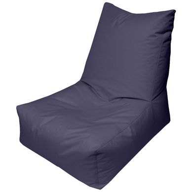 Puff Silln Loneta Impermeable Gris