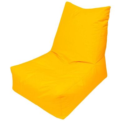 Puff Silln Loneta Impermeable Amarillo