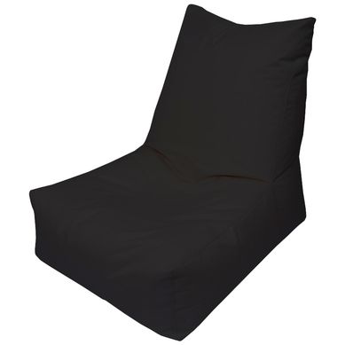 Puff Silln Loneta Impermeable Negro