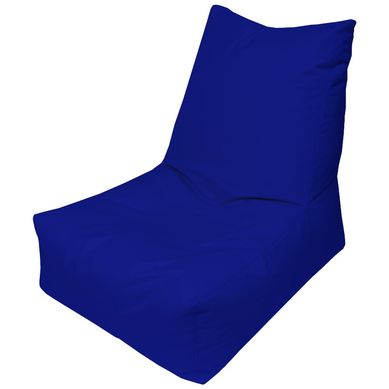 Puff Silln Loneta Impermeable Azul