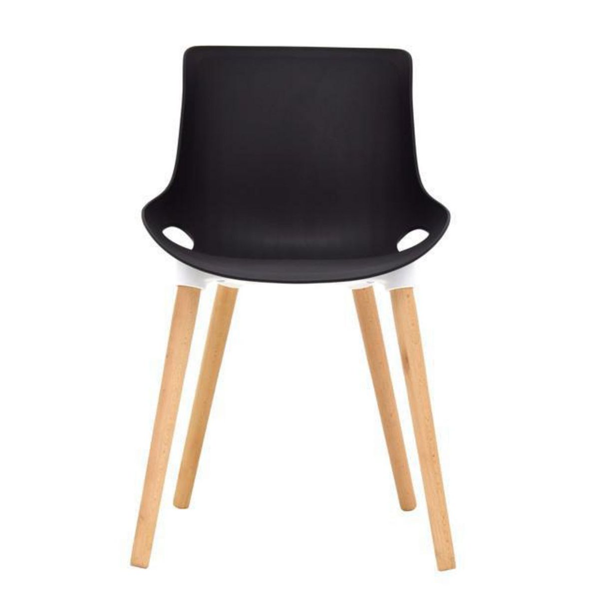 BONNO - Silla Fija de Diseño Dash Negra