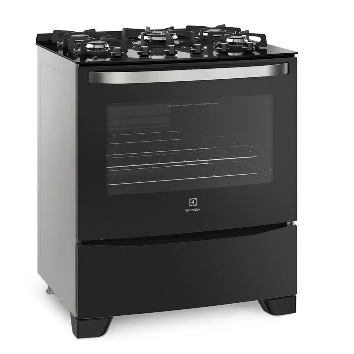 ELECTROLUX - Cocina Electrolux a Gas 5 Hornillas 76GS Negro