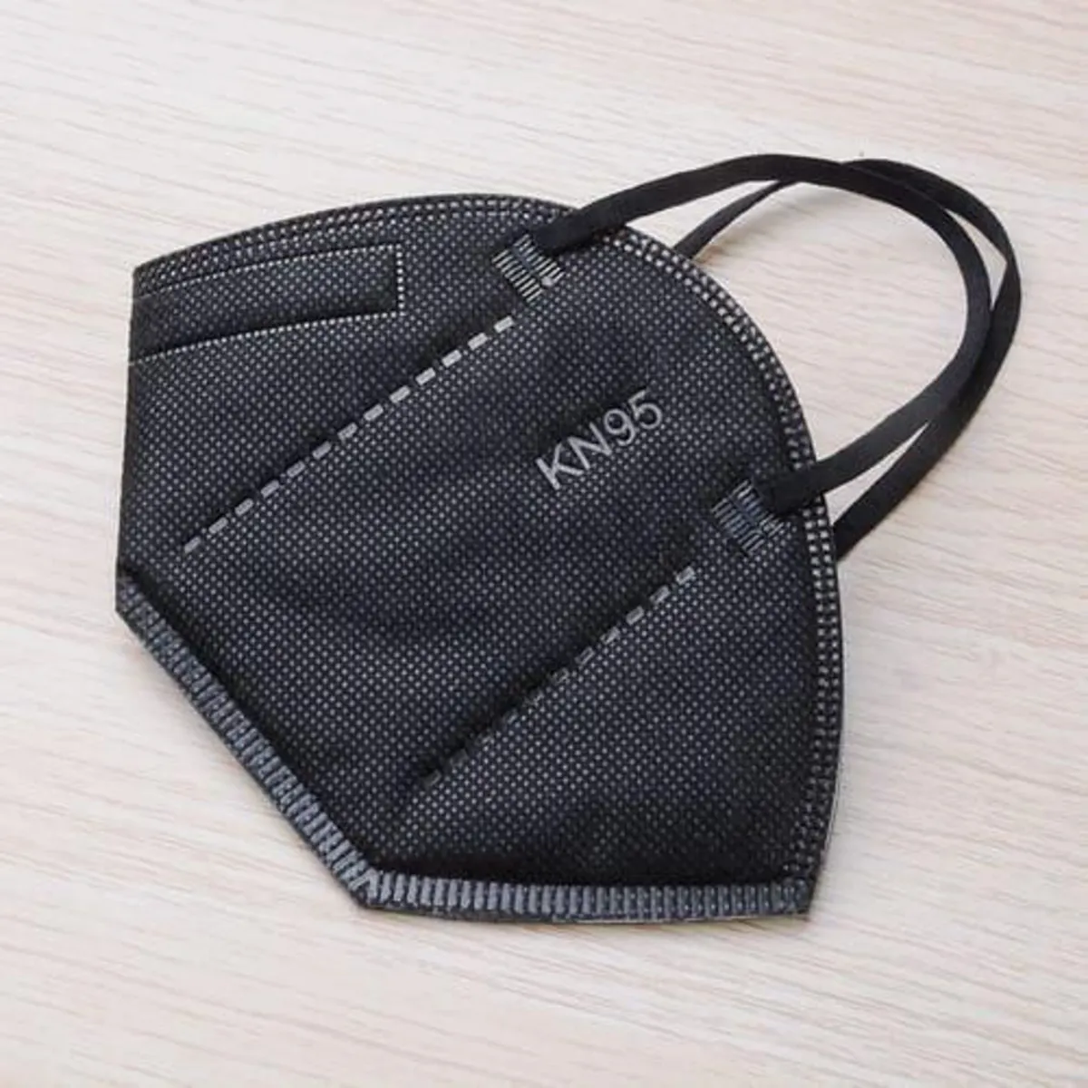  - Mascarilla KN95 Negro con Elástico