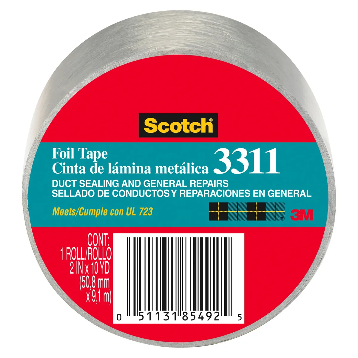 3M - Cinta Aluminio 3M 2" X45 MT