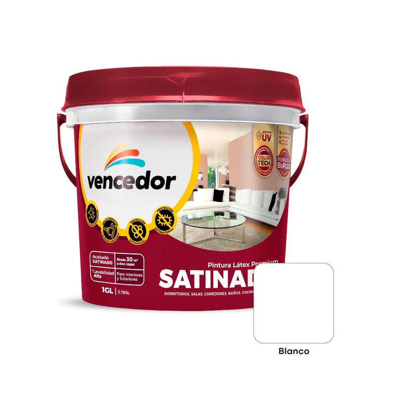 VENCEDOR - Pintura Vencedor SuperSatinado Pastel 1GL