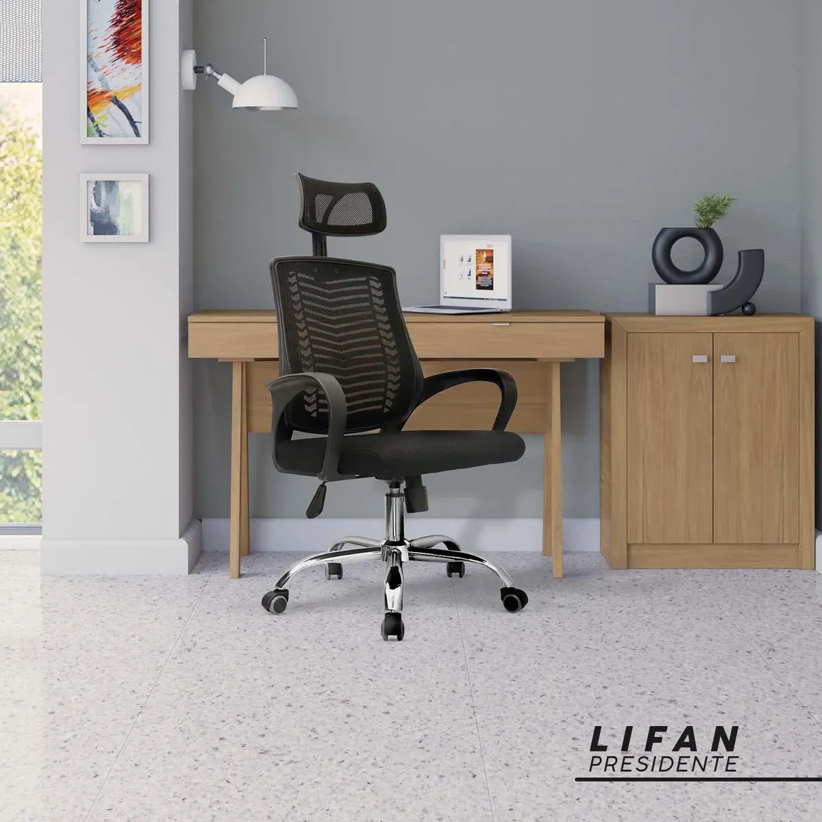 BONNO - Silla de Oficina Negro Lifan Presidente