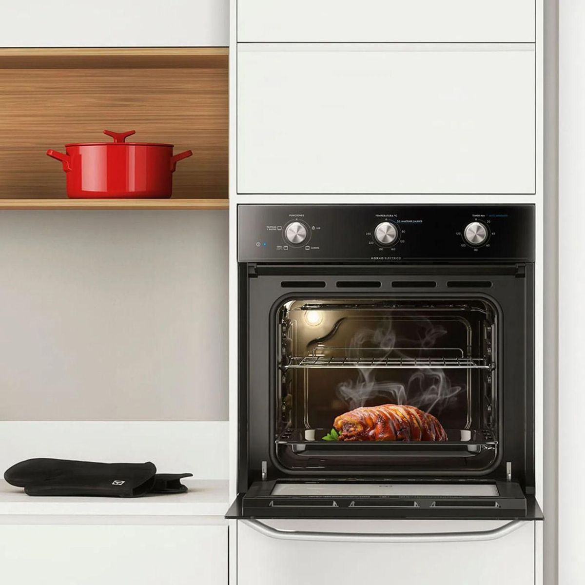 ELECTROLUX - Horno Empotrable Electrolux Eléctrico 52 Lt EOEI24M2TUB Negro