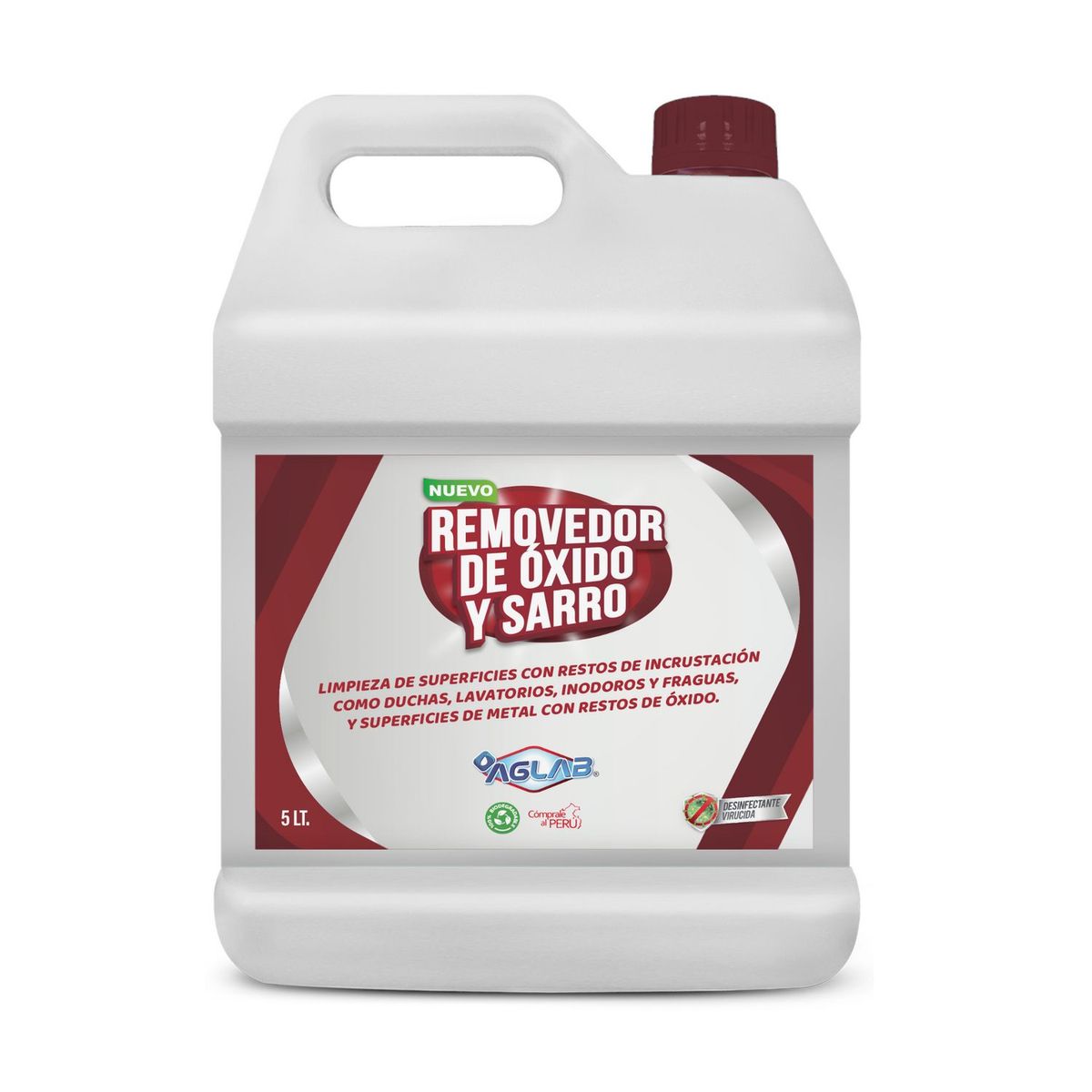 Removedor de Óxido y Sarro 5L, marca AGLAB - Foto Principal