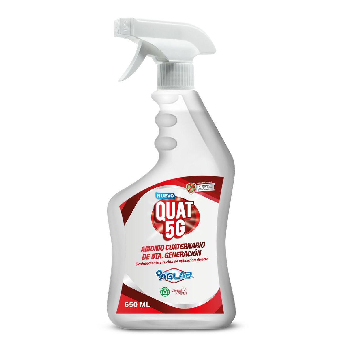 Desinfectante Amonio Cuaternario 650 ml., marca AGLAB - Foto Principal