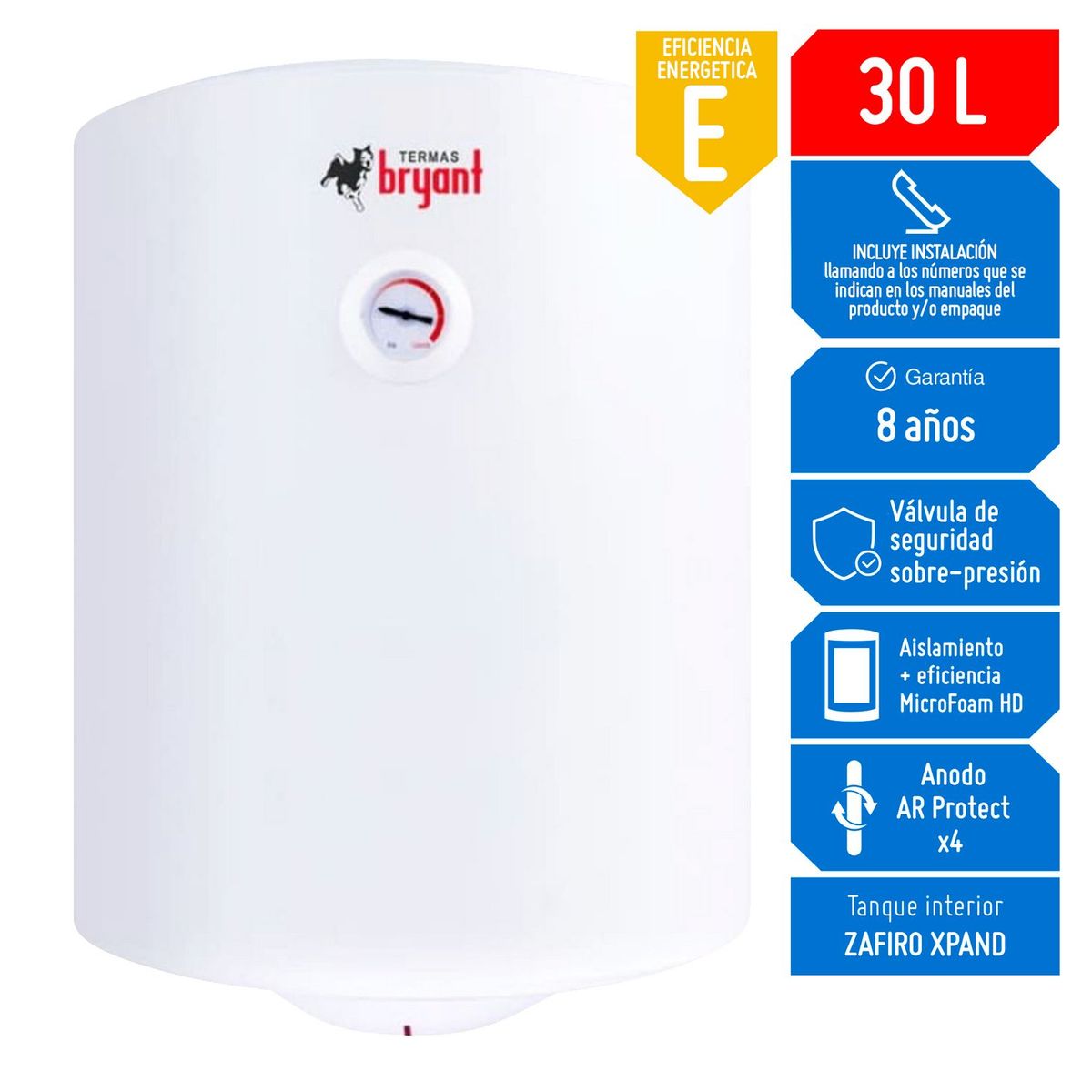 GENERICO - Terma Eléctrica Bryant Zafiro 30L