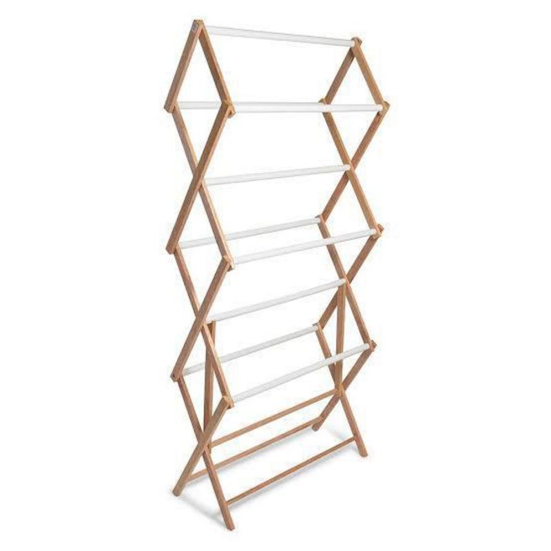 GENERICO - Tendedero De Ropa Piso Biexp De Madera