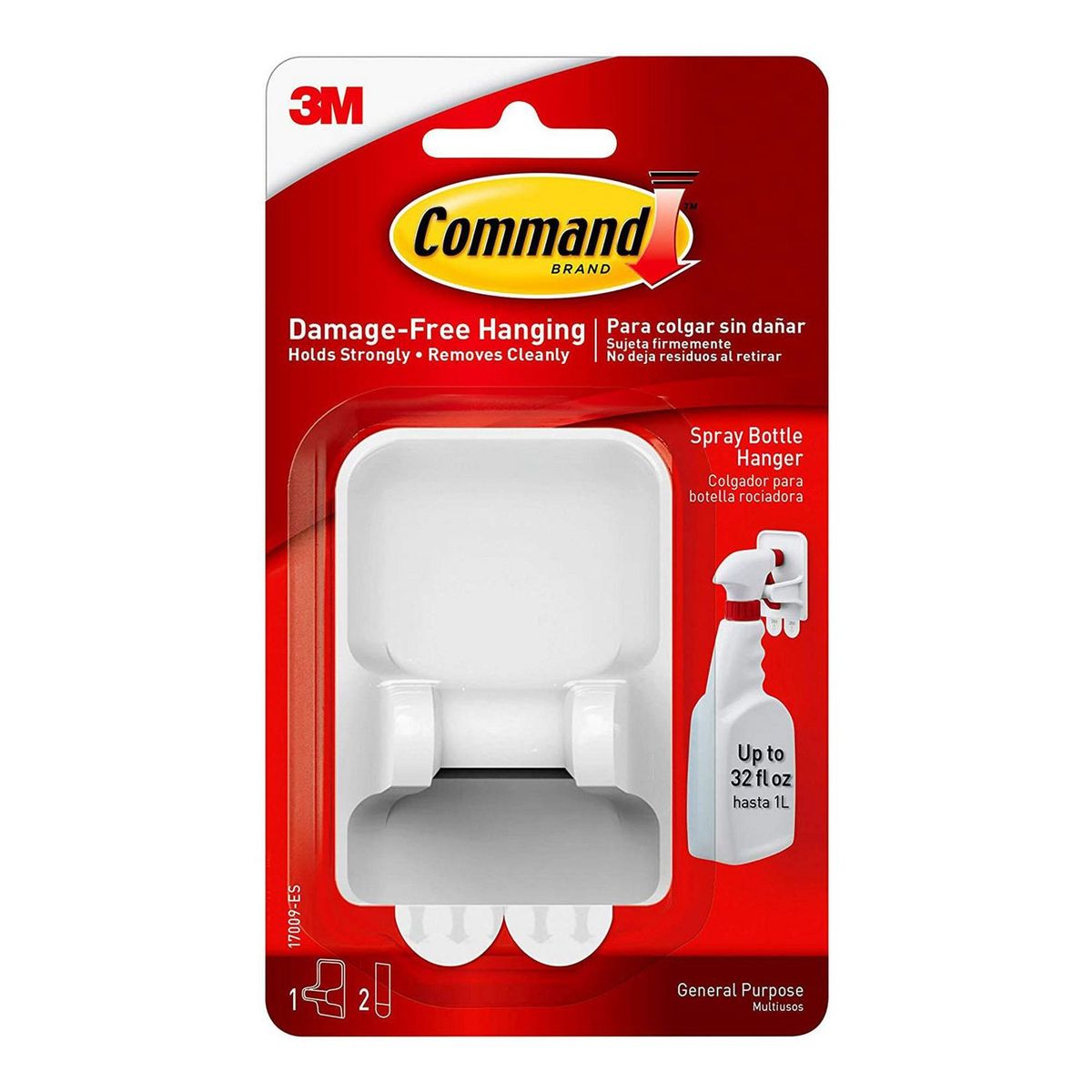 COMMAND - Colgador Command 3M para Botella Rociadora Blanco
