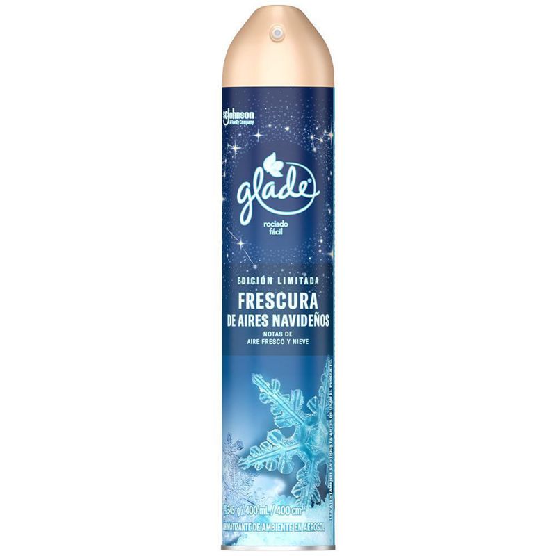 GLADE - Aromatizante en aerosol Frescura de Aires Navideños 400ml
