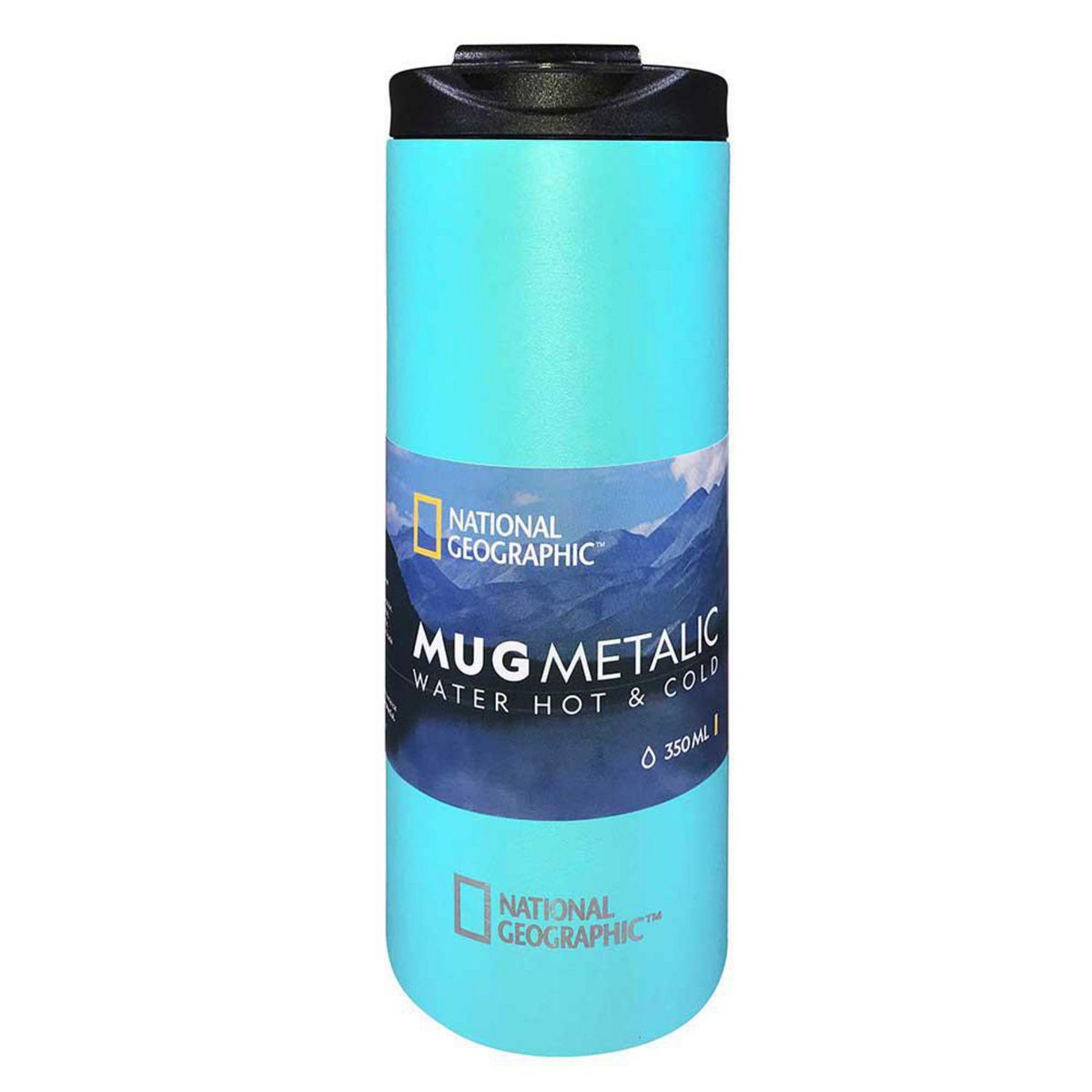 NATGEO - Mug Metálico National Geographic 350 ml Color Verde Claro