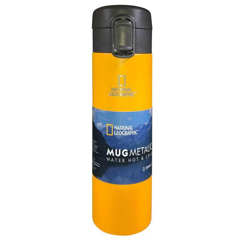 NATGEO - Mug Metálico National Geographic 500 ml Color Amarillo