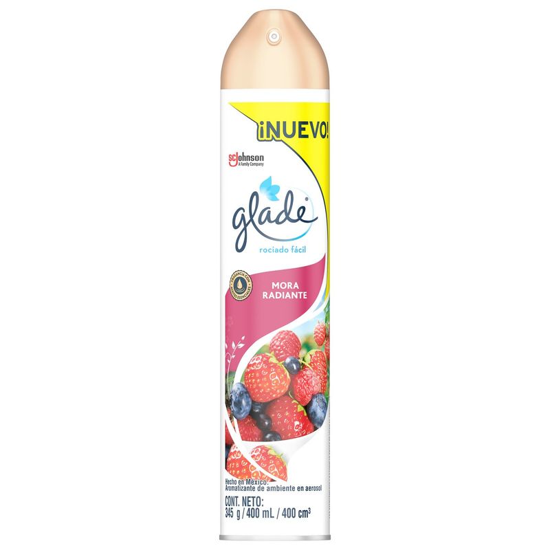GLADE - Ambientador Glade En Lata Mora Radiante 400Ml