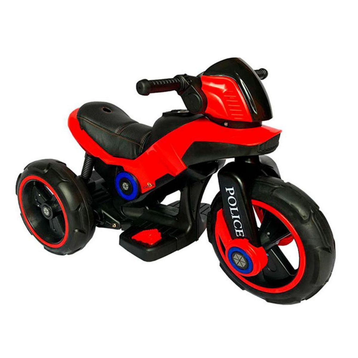 CUZKA - Trimoto a Batería Police MP3 USB Rojo