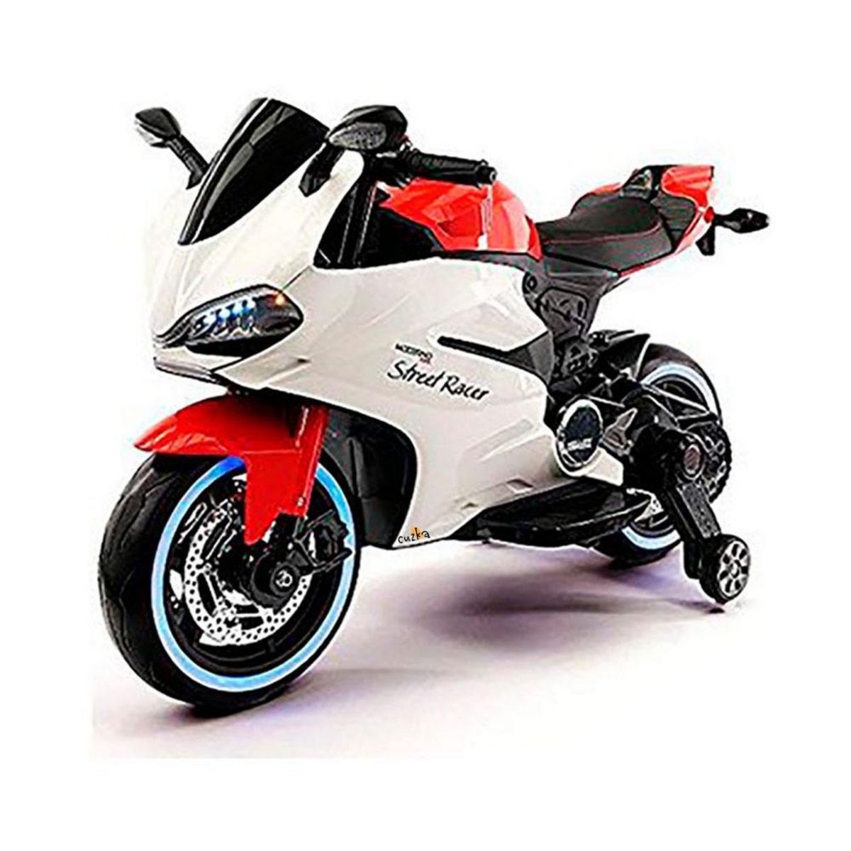 CUZKA - Moto a Batería Ducatti Rojo 12V MP3 USB