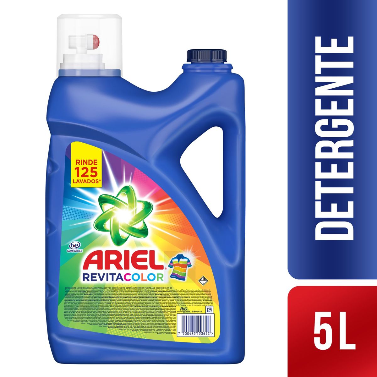 ARIEL - Detergente Ariel Revitacolor 5L
