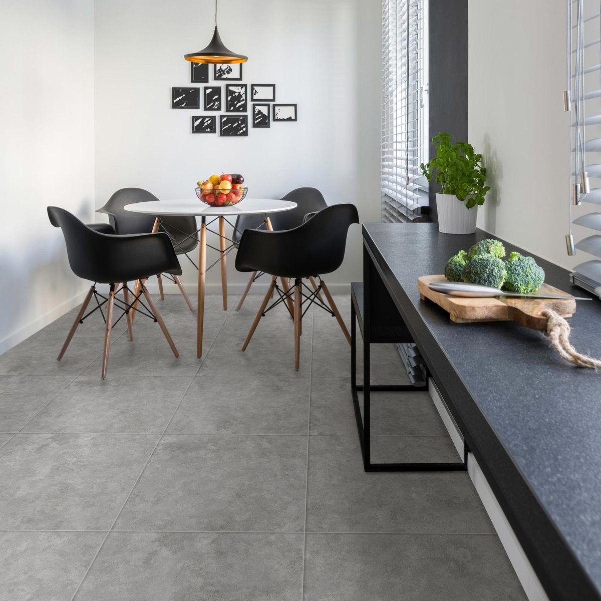 GALA - Cerámica Gris Cementicio 60X60cm 1.44m2 Rústica Gris