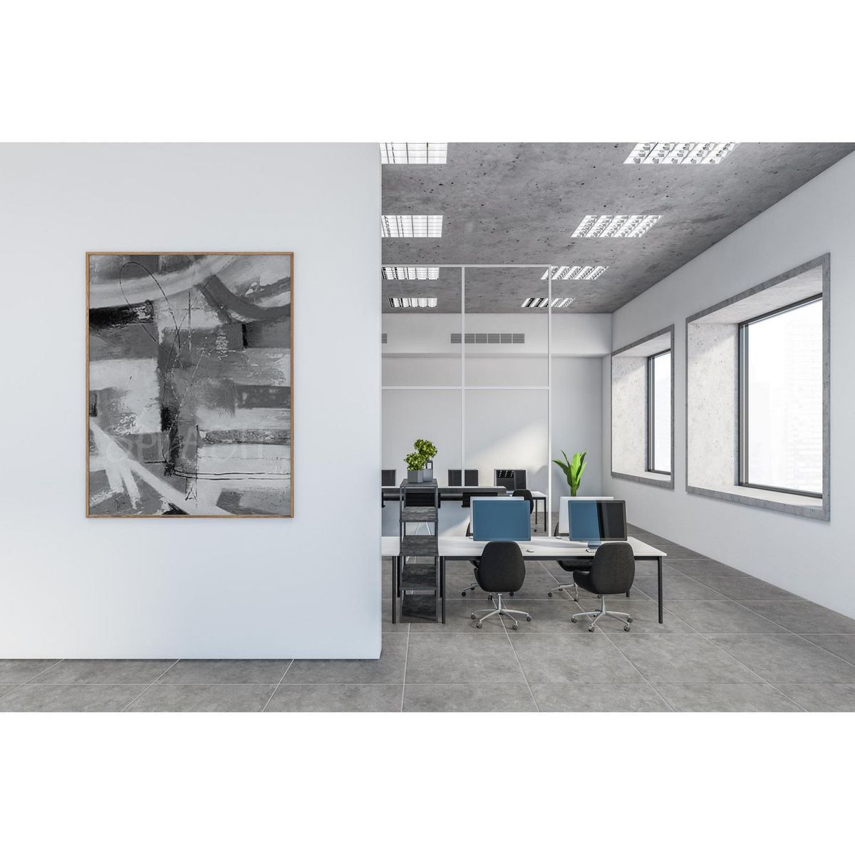 GALA - Cerámica Gris Cementicio 60X60cm 1.44m2 Rústica Gris