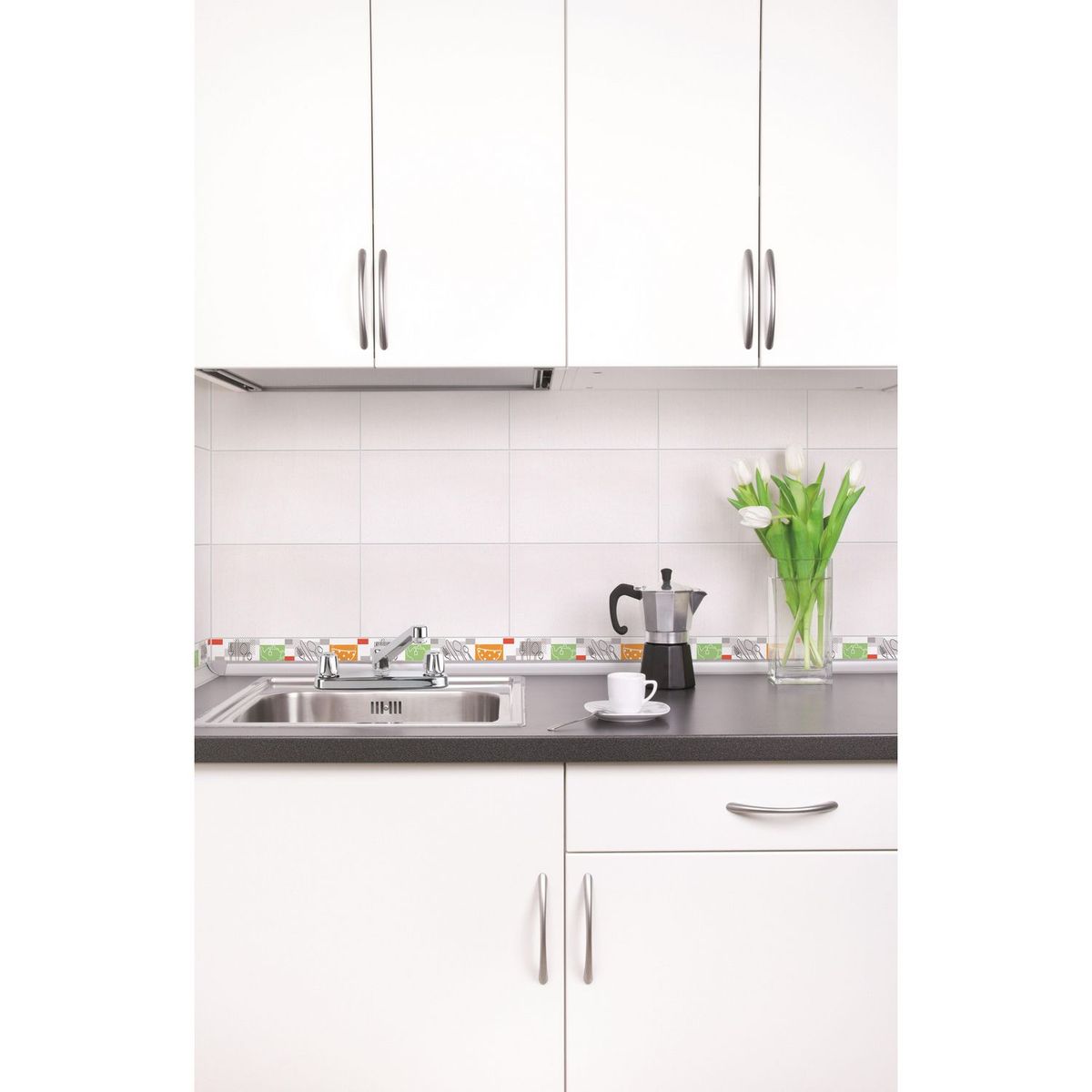 CELIMA - Cerámica Blanco Marmolado 28x46cm 2.07 m2 Brillante