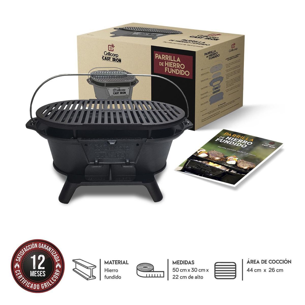 GRILLCORP - Parrilla Hierro Fundido