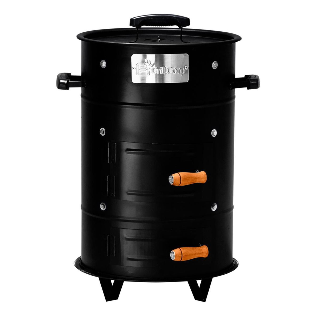 GRILLCORP - Cilindro Ahumador a Carbón Grillcorp Chico 70x38cm