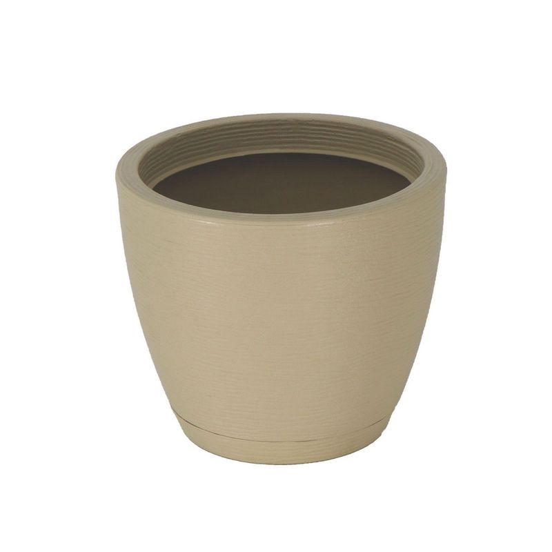 TRAMONTINA - Maceta Asteca Beige 28.5x24 cm