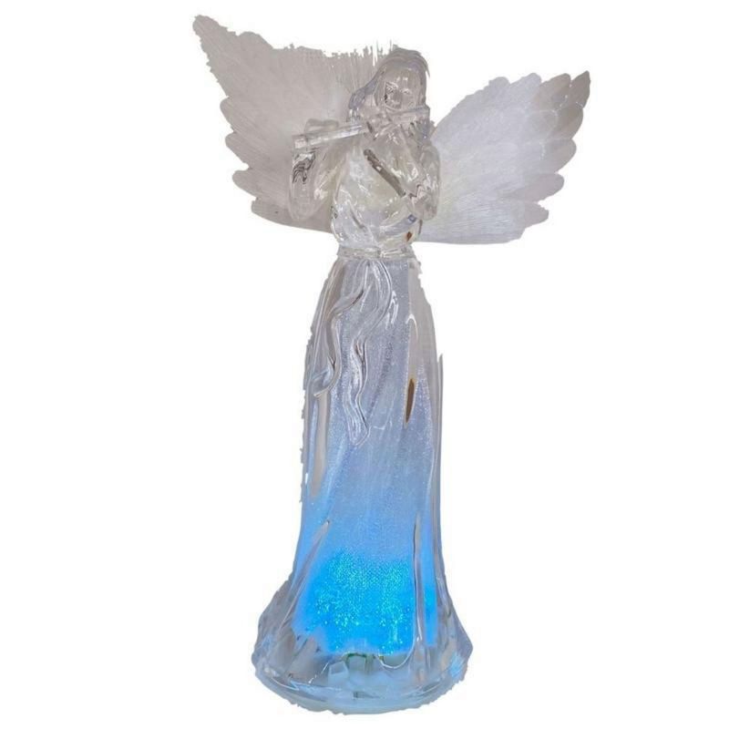 GENERICO - Ángel con Luces LED multicolores 28 cm