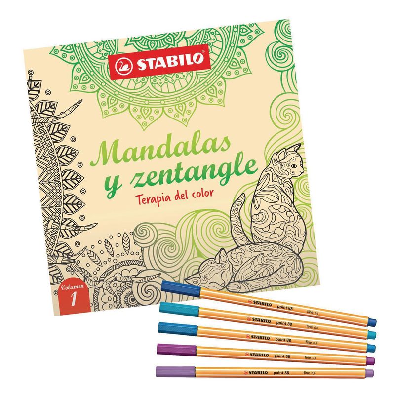 STABILO - Libro de Mandalas y Zentangle Vol 1
