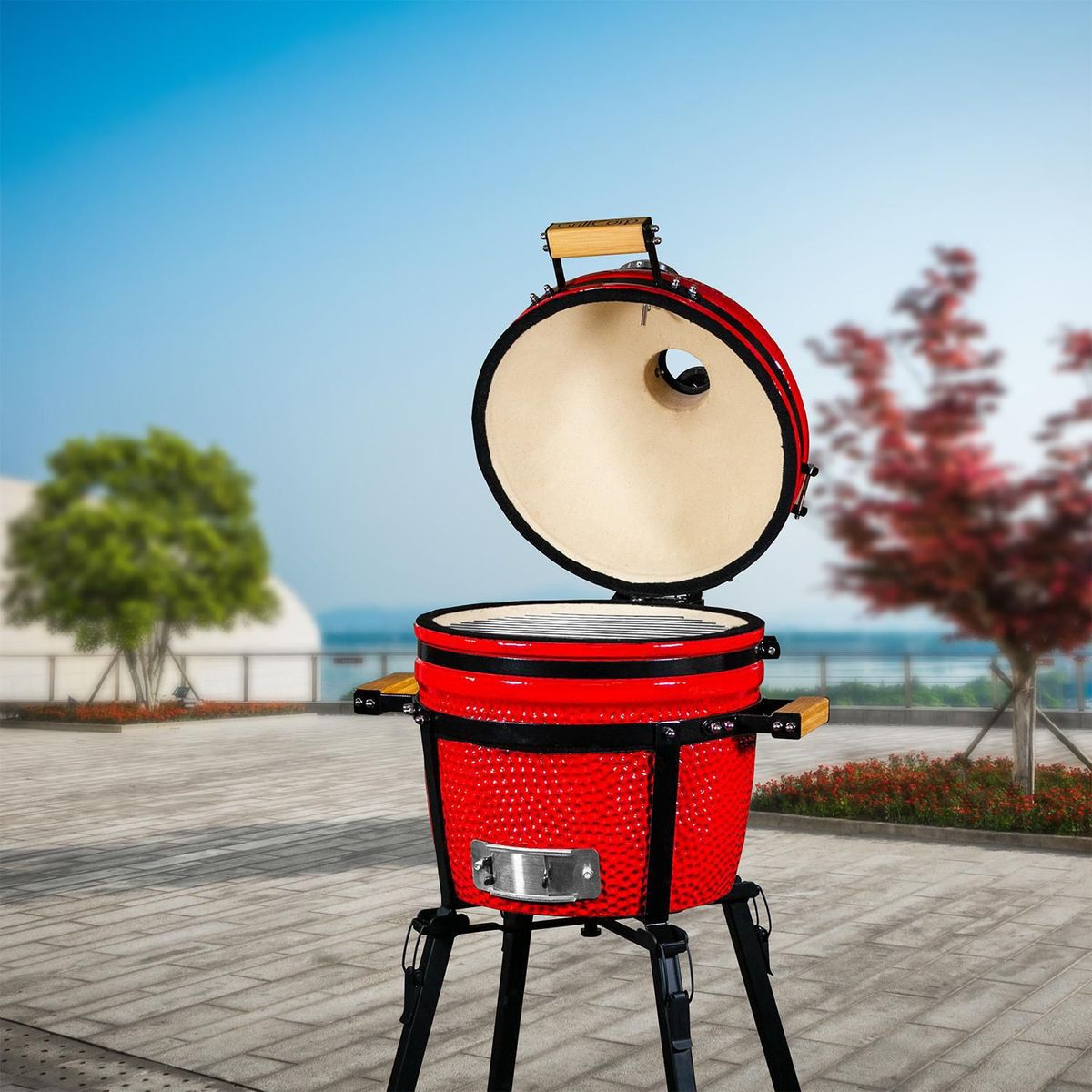 GRILLCORP - Kamado 15 Rojo Clásico