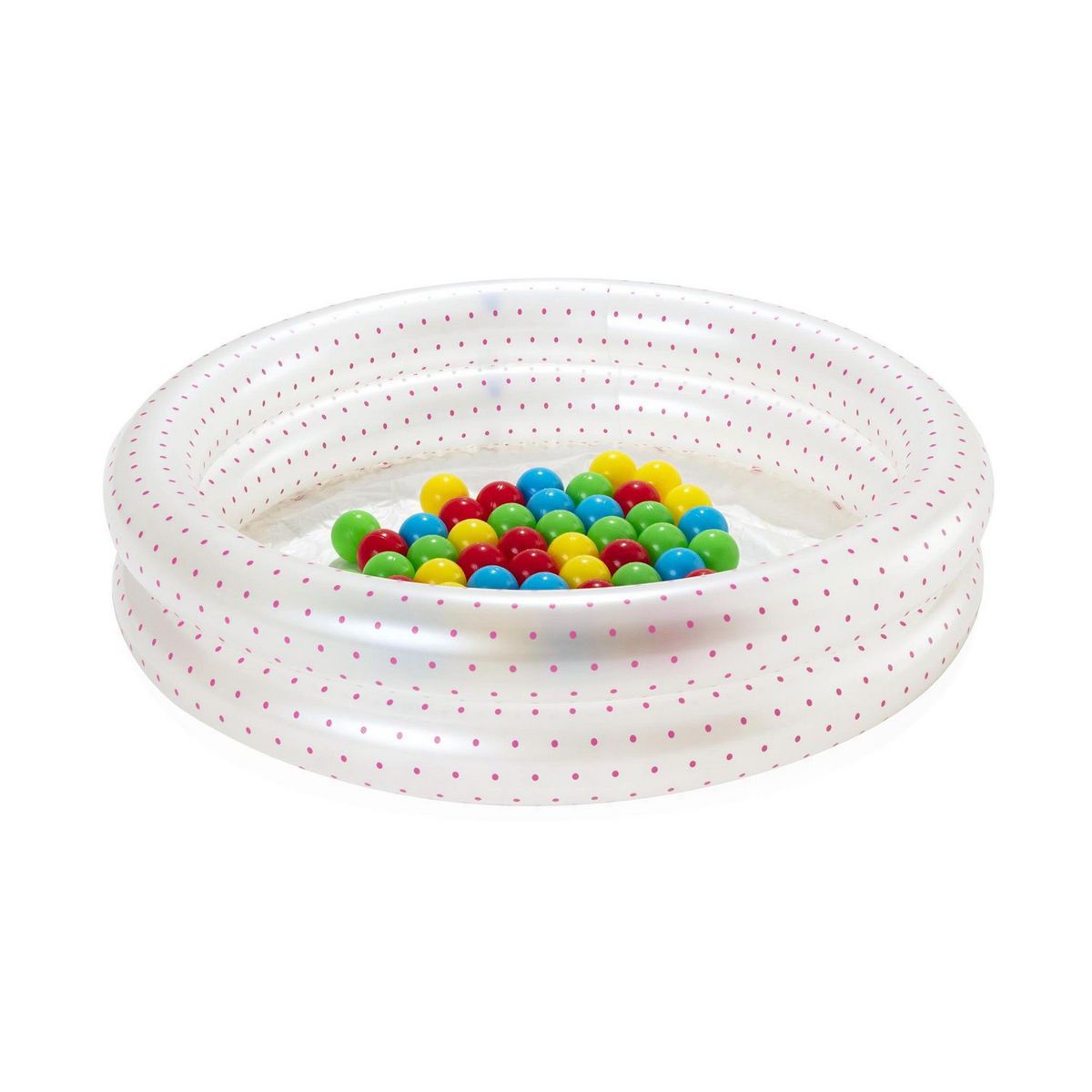 BESTWAY - Piscina Inflable 2 anillos + 50 pelotas 91x20cm