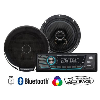 Combo Autoradio + Parlante Aiwa Bluetooth