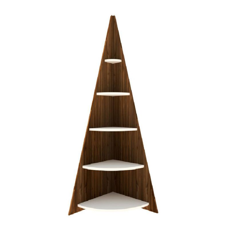 LUCANAS FURNITURE - Árbol de Navidad Esquinero 170 cm Gales y Blanco