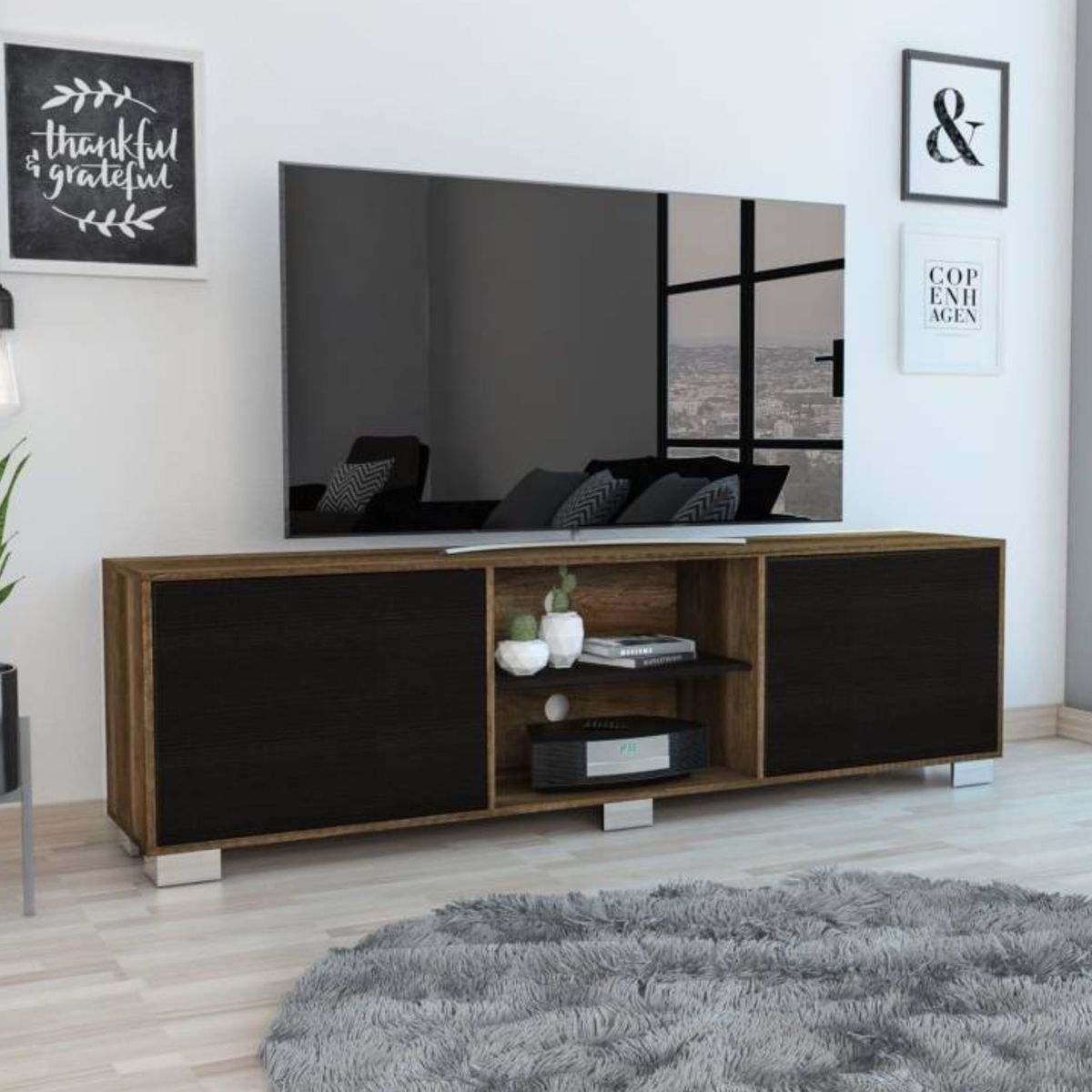 TUHOME - Mesa de TV 80" Classic Color