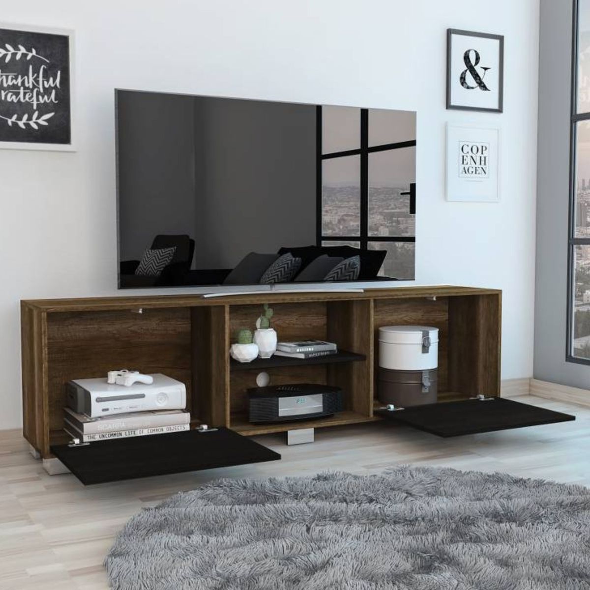 TUHOME - Mesa de TV 80" Classic Color