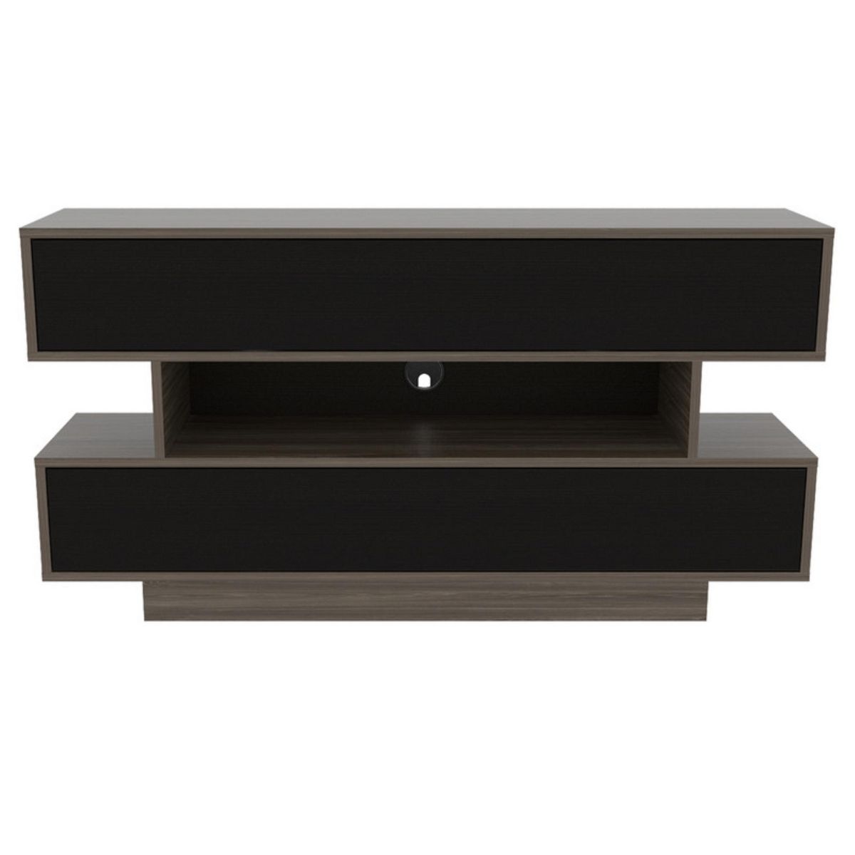 TUHOME - Mesa de TV 50" Bellagio Marrón 120x63x30cm