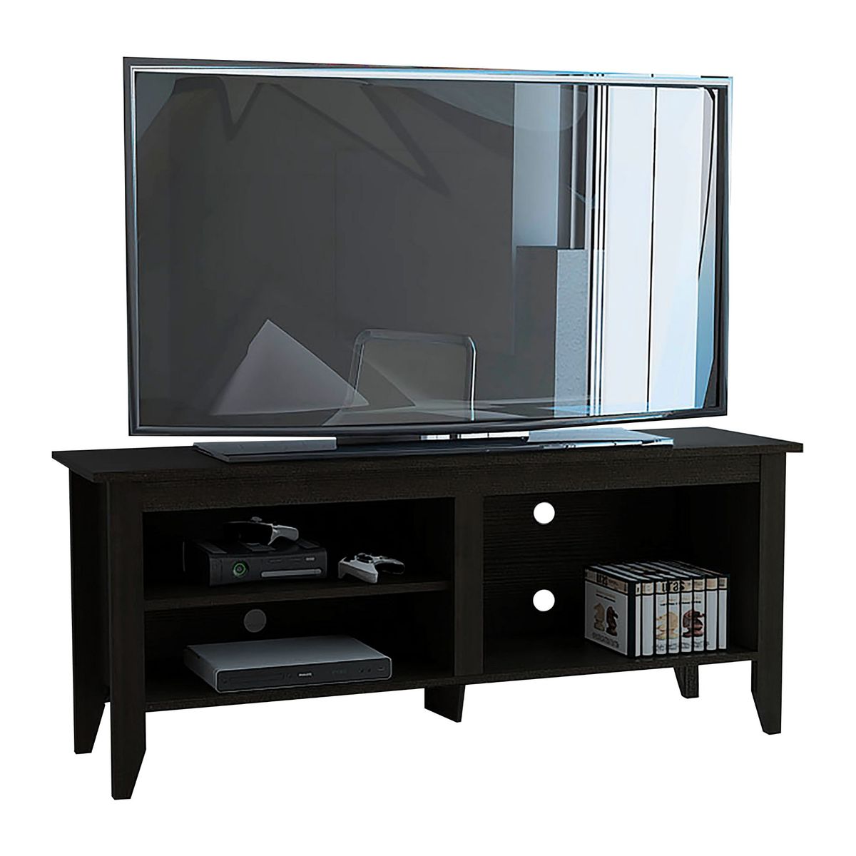 TUHOME - Mesa de TV 65" Essential Negro