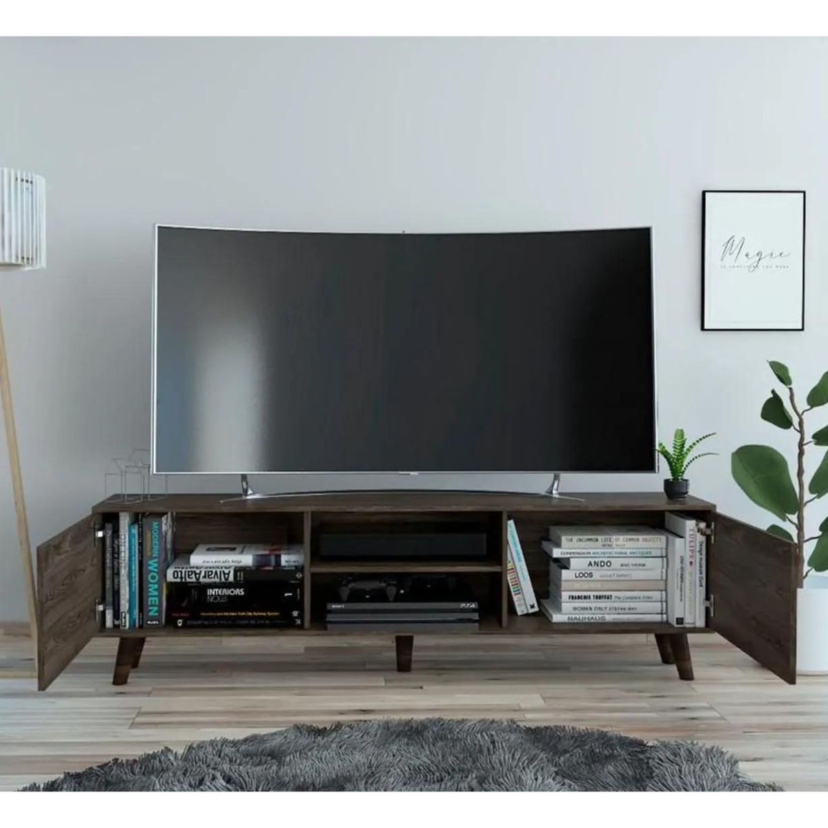 TUHOME - Mesa de TV 80" Cincinatti Z-180