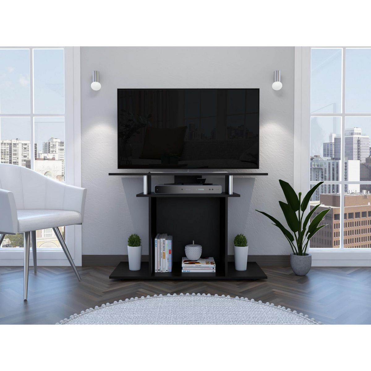 TUHOME - Mesa de TV 40" Invy Wengue