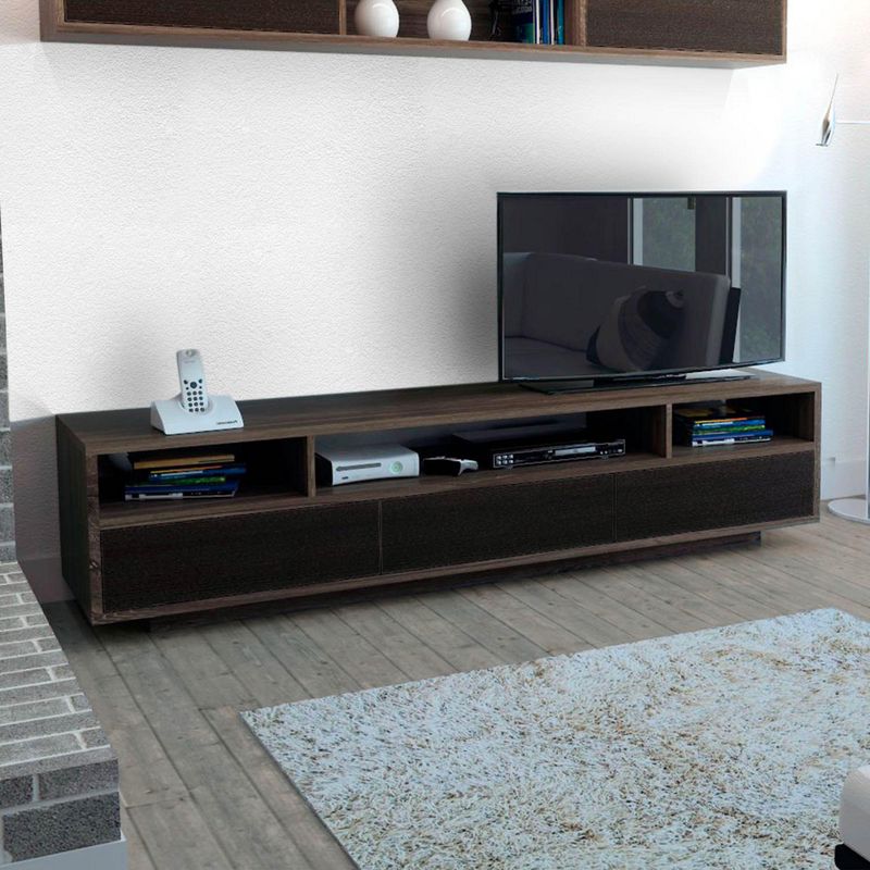 TUHOME - Mesa de TV 90" Bellagio Siena / Negro