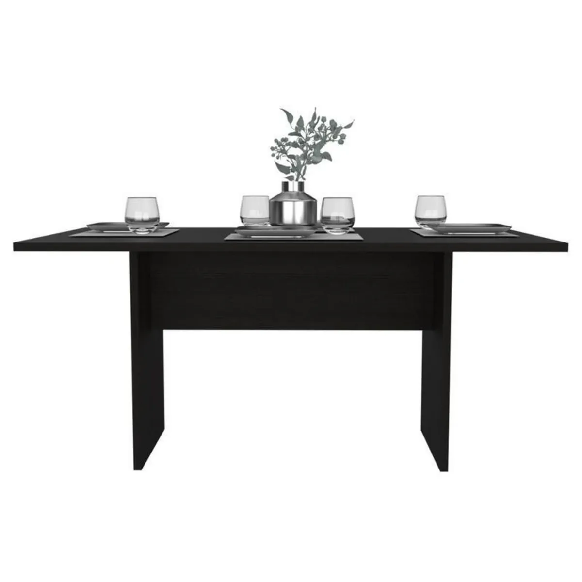 TUHOME - Mesa de Comedor Melamina Beijing Wengue