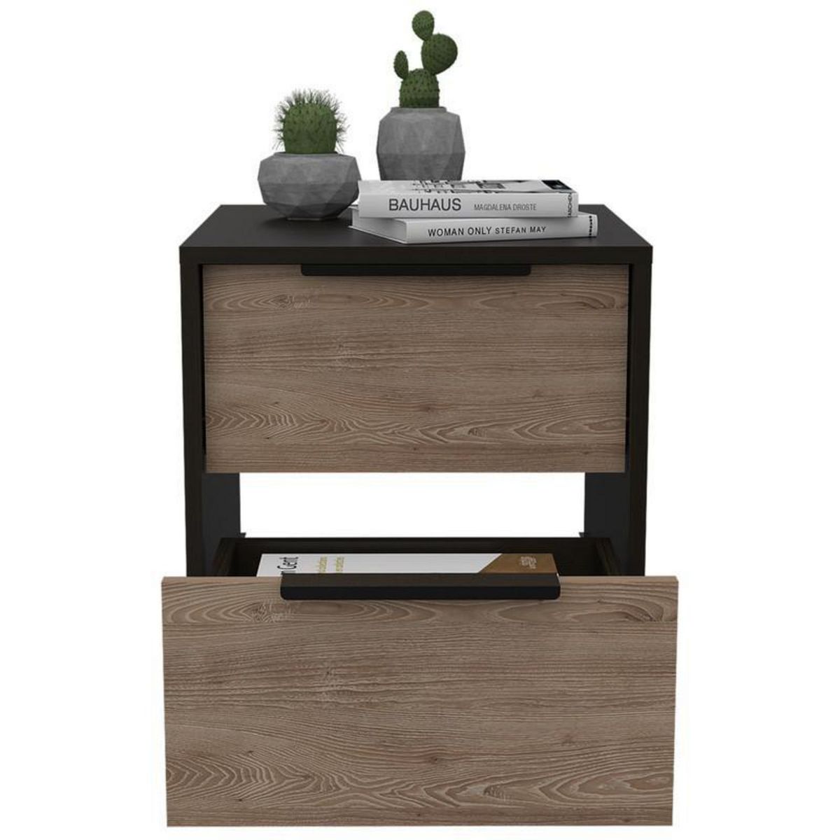 TUHOME - Velador 2 Cajones Kaia