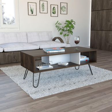 Mesa de Centro Vassel Habano y Blanco