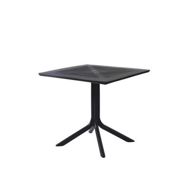 Mesa Exterior Linea E-75 Negra Cuadrada