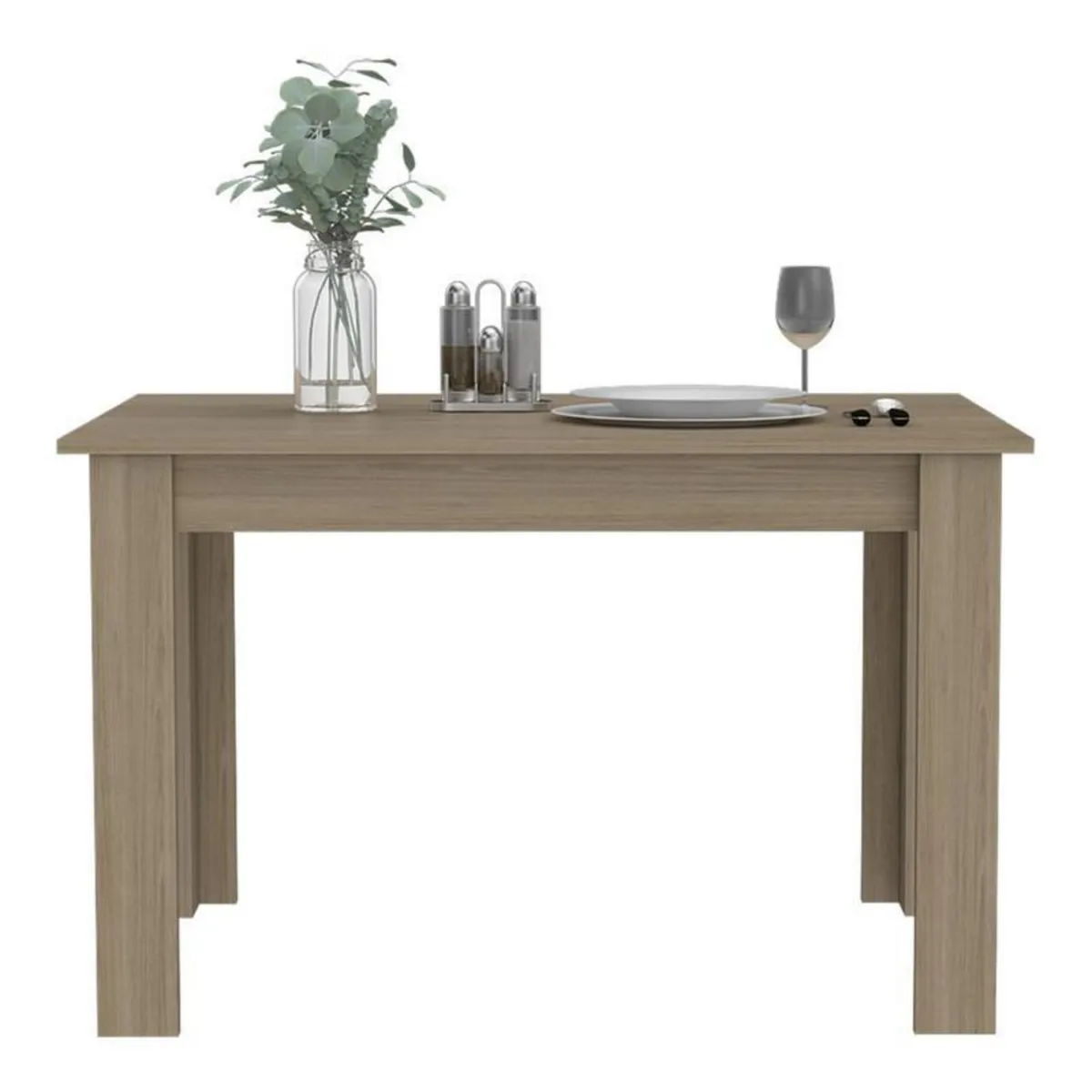 TUHOME - Mesa de Comedor Melamina Portofino 120 Rovere