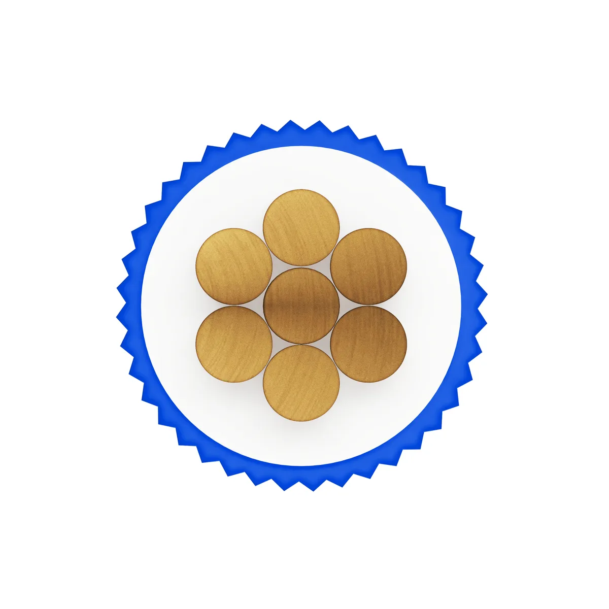 INDECO - Cable THW-90 Plus 12 AWG Indeco 450/750V Azul 100 Metros