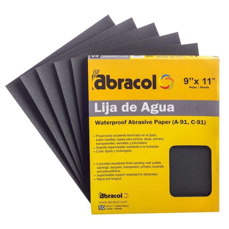 ABRACOL - Lija al agua Grano n 60 Abracol